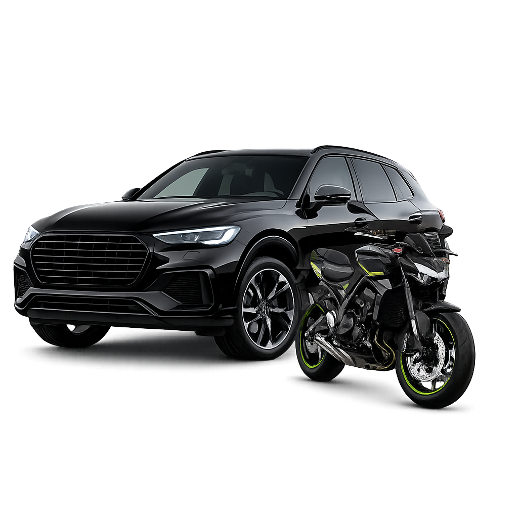 Carro e moto com seguro